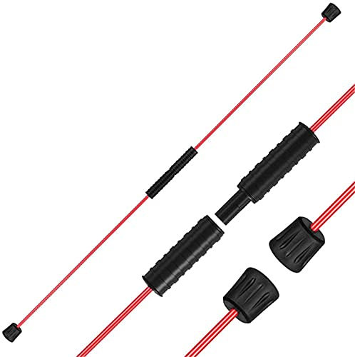 Fitness Schwingstab Pilates Yoga Stange Tremor Bar vibrierende Fitness-Stange Multifunktionale Fitnessstange Fitnessgeräte Krafttrainingsstange Elastische Fitnessstange Trizepsübung Heimtrainingsüb