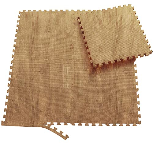 Sporttrend 24® 18 Schutzmatten ohne Randstücke Set 60x60x1cm | 6,48qm | Bodenschutzmatte Unterlegmatte Puzzlematte für Fitnessgeräte Sportgeräte Trainingsgeräte