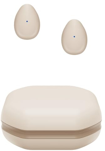 Mini écouteurs Bluetooth sans Fil, Petit Casque Semi-Intra-auriculaire léger pour Dormir sur côté,Travail,Fitness,Course,Conduite,Diffuser de la Musique ou des podcasts Depuis iPhone/Android (Nude)