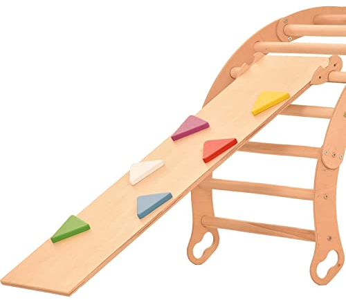 Generic RINAGYM Rutschbrett/Hühnerleiter Zubehör zum Kletterdreieck Rampe 115 * 33 cm