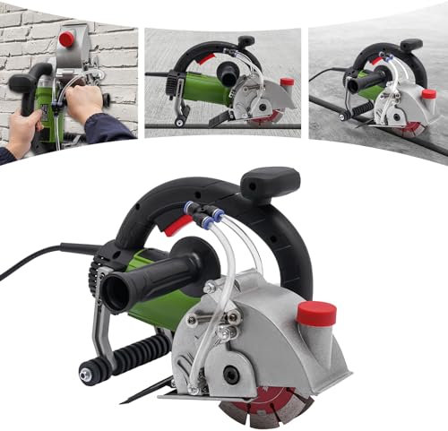 Macchina elettrica da parete Chaser da 1800 W, taglierina per mattoni granito Notcher, industriale parete scanalatura macchina di taglio, profondità di taglio fino a 37 mm, larghezza massima
