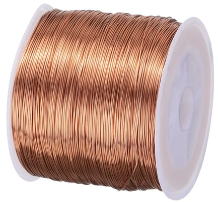 QUARKZMAN 0,4 mm Magnetdraht 170 m emaillierter Kupferdraht emaillierter Magnetwicklungsdraht Spule 200 g 155 °C für Transformatoren Induktoren
