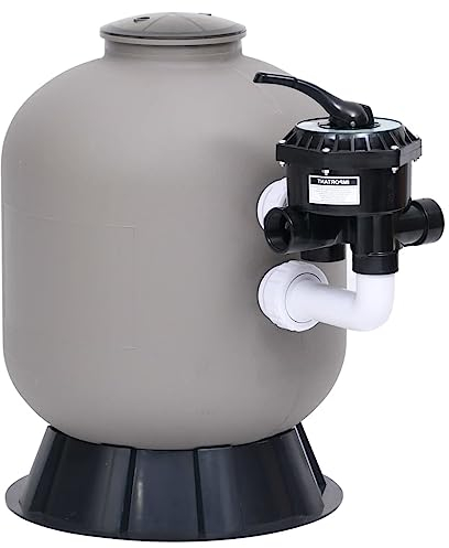 Accueil extérieur AutresFiltre à sable avec montage latéral Valve 6 voies Gris