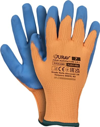 Jurav 12 Paar Winter Handschuhe Arbeitshandschuhe Handschuhe Thermo Gr.8/9/10 TITULAWI (10)