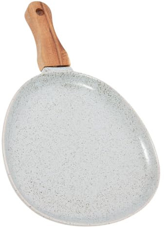 Alipis Wunderschöner Großer Keramikteller Im Nordeuropäischen Vintage-geschirrstil Crêpe-pfanne Mit Henkel Speiseteller