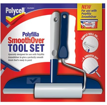 Fixtures Smoothover Smooth Over tool Set | Polycell Smoothover Kit | no Tram Lines even spread | Smooth to paint Finish