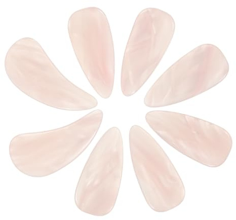 ERINGOGO 8stücke Saiteninstrument Fingerspitzen-picks Aus Harz Guzheng-übungsgerät Zelluloid-fingernagelschutz Banjo-picks Chinesische Zither-fingerpicks Guzheng-nagelschutz