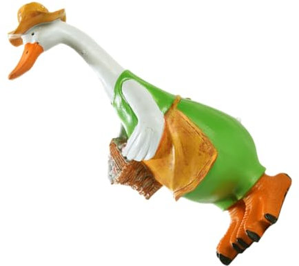 Toddmomy Statua Anatra Da Scrivania Decorazione Per Ufficio e Giardino Statuetta Animale Vividamente Realistica Adatta Per Casa Ristorante e Scuola