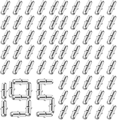 195 PCS Regalbodenträger 5mm, Einlegeboden Halter,Regalbrett Halterung Fachbodenträger Bodenträger Schrank Schrankboden Halter für Schränke Und Möbel Regalbodenhalter Silver (15mm*5mm)