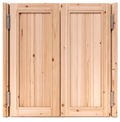 Schwingtüren aus Massivholz in Handelsqualität mit automatisch schließenden Scharnieren – langlebige und vielseitige Trennwand for Bars und Büros(W90cmxH90cm(35.4x35.4))