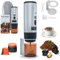 RoserRose Tragbare Kaffeemaschine, Reisekaffeemaschine, Drahtlos & Selbstwärmend - Mit 7800mAh Akku, USB-C Ladefunktion & 20-Bar-Presse, Kompatibel mit Nespresso/Dolce Gusto/Mahlkaffee (Grau)