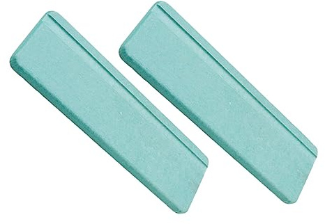 GALPADA Diatom Absorbent Washbasin Mat and Toothbrush Cup Cushion, Quick-drying Diatom Pad with Non-slip Surface for Bathroom Sink Use, 2pcs Green Set