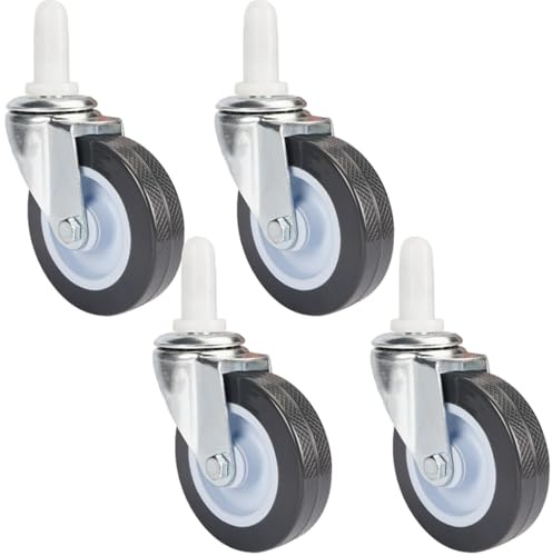 1 Juego Ruedas Giratorias para Cubos De Fregona Repuesto para Carros De Limpieza Ruedas Diseño Innovador Y Alta Durabilidad Instalación Y Movimiento