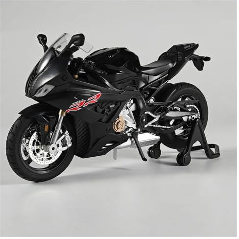 Motorcykelmodell 1:12 För S 100RR S100 RR S100RR Motorcykelsimulering I Legering(Svart)