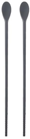 HANABASS Palillos de Silicona de Doble Cabeza Cuchara Mezcladora Multiusos para Utensilios de Cocina, Mango Cómodo y Diseño Reutilizable para Mezclar Bebidas