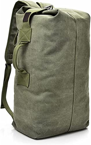 OAREA Mochila táctica militar multifuncional de tela, mochila de lona, bolsa de deporte al aire libre, bolsa de viaje, Verde, Medium