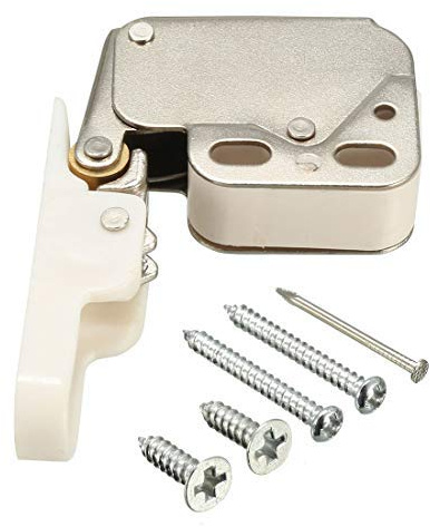 Kitchen Cabinet Spring Press Open Door Catcher Brass Touch Tip Push Latch 2 Pieces