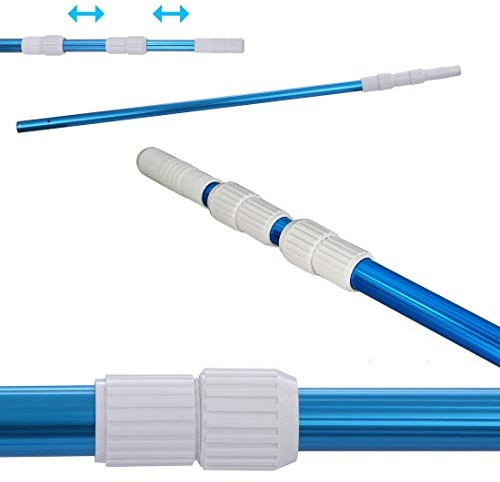 your GEAR Palo per Piscina PPS-3x80 Asta telescopico in Alluminio in 3 Parti 100-240 cm per la Pulizia della Piscina