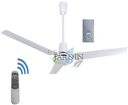 Suinga Ventilatore da soffitto senza luce 90 cm. Potenza 60 W. Telecomando a distanza