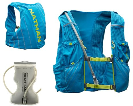 Nathan Pinnacle Race Vest 12L Hydration Pack, 1.6L Water Bladder, Running Vest, Water-Resistant Pockets, Lightweight & Moisture Wicking