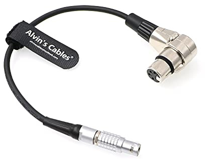 Alvin's Cables 6 Pin Maschio a XLR 4 Pin Femmina Cavo di Alimentazione per DJI Ronin 2 Gimbal Stabilizzatore Sony F55 SXS Venezia Camera 30 cm | 12