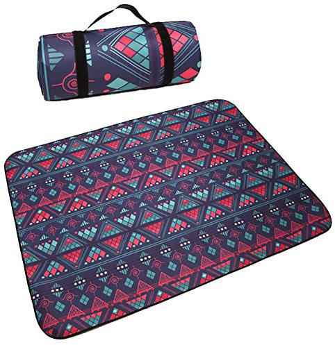 Surakey Picknickdecke 200x150cm,Stranddecke Wasserdicht Sandfrei Outdoor Campingdecke Waschbar XXL Picknickdecken,Alu Isomatte Schaummatten Schlafmatte für Camping Isoliermatte,ideal für Strand Park