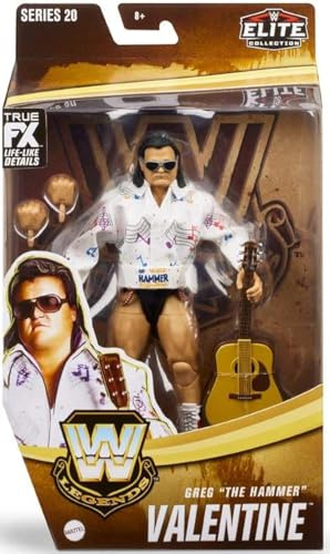 WWE Elite Collection HLP57 Greg The Hammer Valentine Wrestling Actionfigur Legends Mattel Serie 20