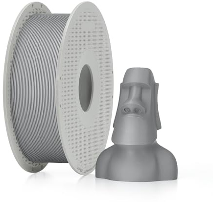 Bambu Lab Filamento PLA mate para impresora 3D, acabado mate liso, filamento PLA de impresión 3D, sin deformación ni enredos, material de impresión 3D compatible con AMS con bobina