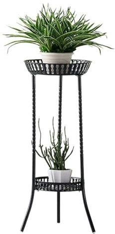 Pflanzenständer Blumenständer Blumenregal Hoher Pflanzenständer Für Den Innen- Und Außenbereich, Robuster Pflanzenständer, 2-stöckiger Blumenständer Für Das Wohnzimmer Pflanzenregal Blumenbank(Color:S