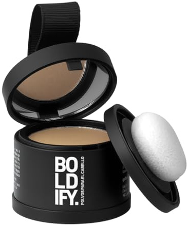 BOLDIFY Hairline Powder - Root Touch Up Hair Color for Gray Coverage - Bald Spot Concealing Hair Powder for Women & Men - 48-Hour Stain-Proof - Dark Blonde (4.5g)