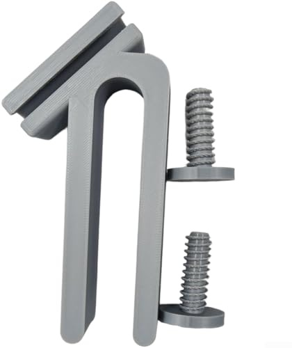 Clip de soporte de manguera para montaje en el borde del cubo, diseñado para cubos de jardín y peceras para almacenar mangueras de agua de forma segura (gris)