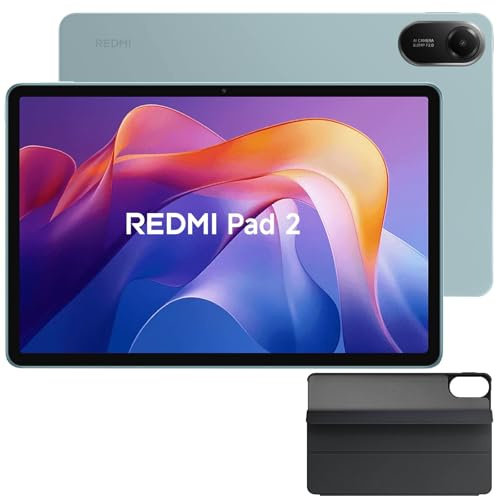 XIAOMI Redmi Pad 2 - Tablette avec Écran 11 2.5K 90Hz, 256GB + 8GB RAM, MediaTek G100-Ultra, Batterie 9000 mAh, Dolby Atmos, HyperOS, Vert