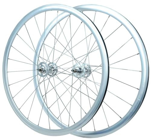 SXSHEYS 700C Fixie-Fahrrad-Laufradsatz, 30 mm Alu-Legierung, Vorder- und Hinterräder, F/V-Bremse, 24 Loch, Rennrad mit 700C*20C-35C Reifen