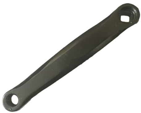 Helilyco Mountain - Brazo de manivela izquierdo para bicicleta, material de hierro, 20 cm de longitud, 17 cm de distancia del agujero, pieza de repuesto para bicicleta, para negro, rojo, azul, blanco