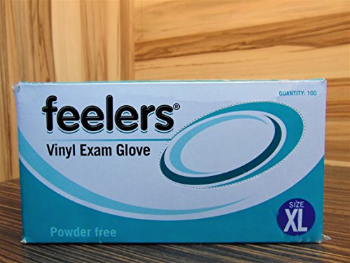 Powder-Free Disposable Vinyl Gloves - XL Clear - 100 Pack