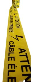 Ali's DIY Electric Cable Warning Tape - 25 Metre Custom Cut Length