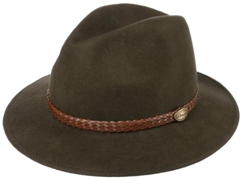Lipodo Outdoor Traveller Wollfilzhut mit Garnitur Outdoorhut Made in Italy Herren Herbst Winter