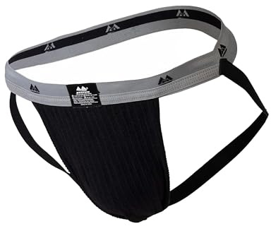 MM Edition Herr supporter jockstrap, svart/grå, M