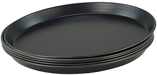 GVK ECO 5 Stück Pizzablech rund aus Blaublech Ø 32 cm schwere Profiqualität