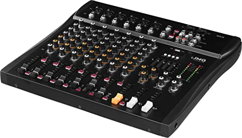 IMG 200080 STAGELINE MXR-80, 8-Kanal Audio-Mischpult mit integriertem MP3-Player und Bluetooth-Empfänger, Audio-Console,mit 6 Mono-Eingangskanälen Mono-Eingangskanälen mit Gainregler, Mix-Pult in Schwarz
