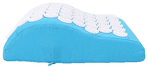 Cuscino per agopuntura, Cuscino per agopuntura per sollievo dal dolore cervicale Cuscino per massaggio Cuscino per dolori muscolari Rilievo del mal di testa Circolazione sanguigna Schiena(Blu)