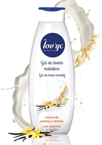 Lov'yc Gel De Baño Y Ducha Nutritivo Con Leche De Avena Y Vainilla, 750 Mililitro