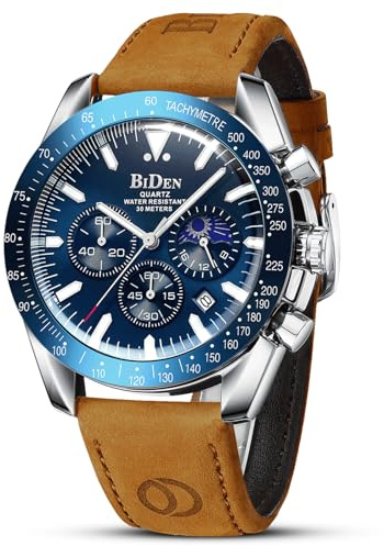 HANPOSH Montre numérique pour Homme - Étanche à 6 ATM - avec réveil, chronomètre, Calendrier