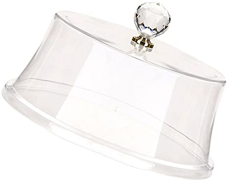 DOITOOL Transparent Food Cover Cake Dome Cover for Cake Display with Lid Food Protector for Outdoor Picnics Pool Parties Birthday Parties Garden Camping Kitchen Storage 9.84 X 9.84 X 3.94 in