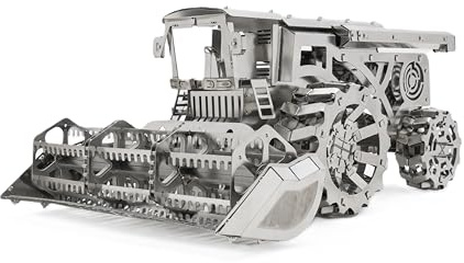 METAL-TIME VORACIOUS Moissonneuse, Artisanat de Construction de Puzzle 3D pour Adultes, Figurine de Collection, Construction de Bricolage avec boîte à Outils, 163 pièces.