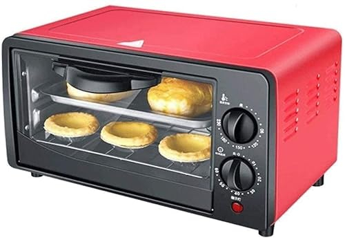 CAZARU Four Multifonction, Four Grille-Pain à Convection de comptoir, avec Plaque de Cuisson et Grille de Cuisson Mini Four 12 L, Grille de température réglable et bac à miettes