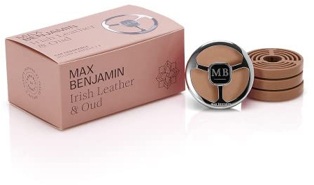 Max Benjamin Auto-Duftspender Geschenkset Irish Leather & Oud