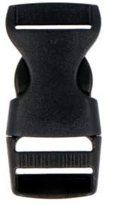 Velox Brosch Dubbel svart plast 15 mm. 5u., för oändliga applikationer inom klädessektorn. för ryggsäckar, tillbehör och många fler.