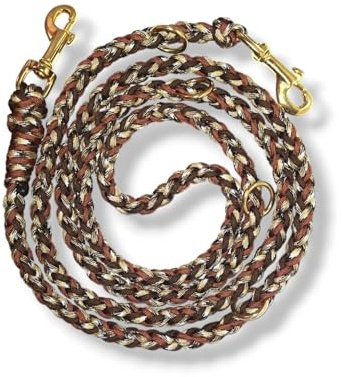 Hundeleine aus Paracord geflochten. Verstellbar, stabil und langlebig. Verschiedene Längen und Karabiner wählbar. Art: Colour Shake