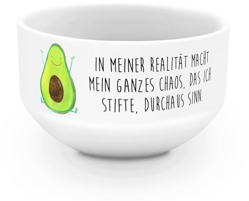 Mr. & Mrs. Panda salatschälchen Avocado Glücklich - Geschenk, Obstschale, Chaotisch, Freude, Suppenschüssel, schale, Dessertschüssel, Schüssel, Chaos, porzellanschüssel